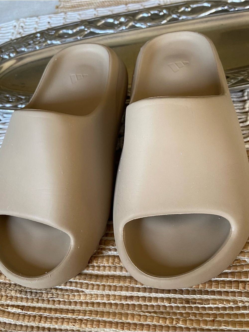 Yeezy Slide Sandals in Beige
